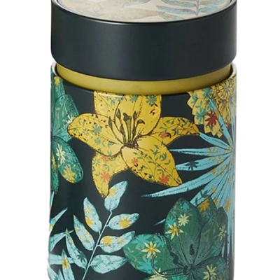 Theeblik voor losse thee Rustic Flower Green – 150 g