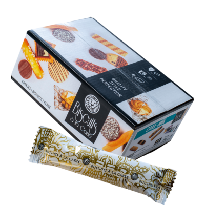 Assortimentsdoos met 80 individueel verpakte cakejes voor bij de koffie