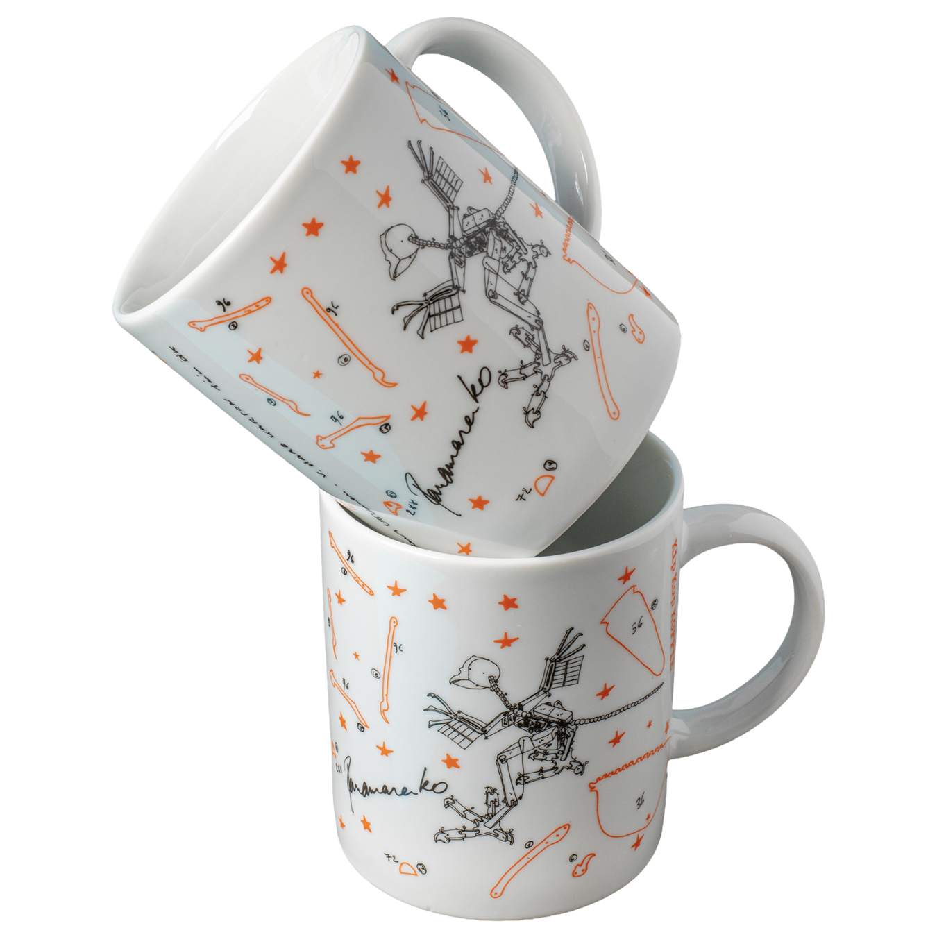 Koffiemok Panamarenko Archaeopteryx van porselein – Hoorens Koffie