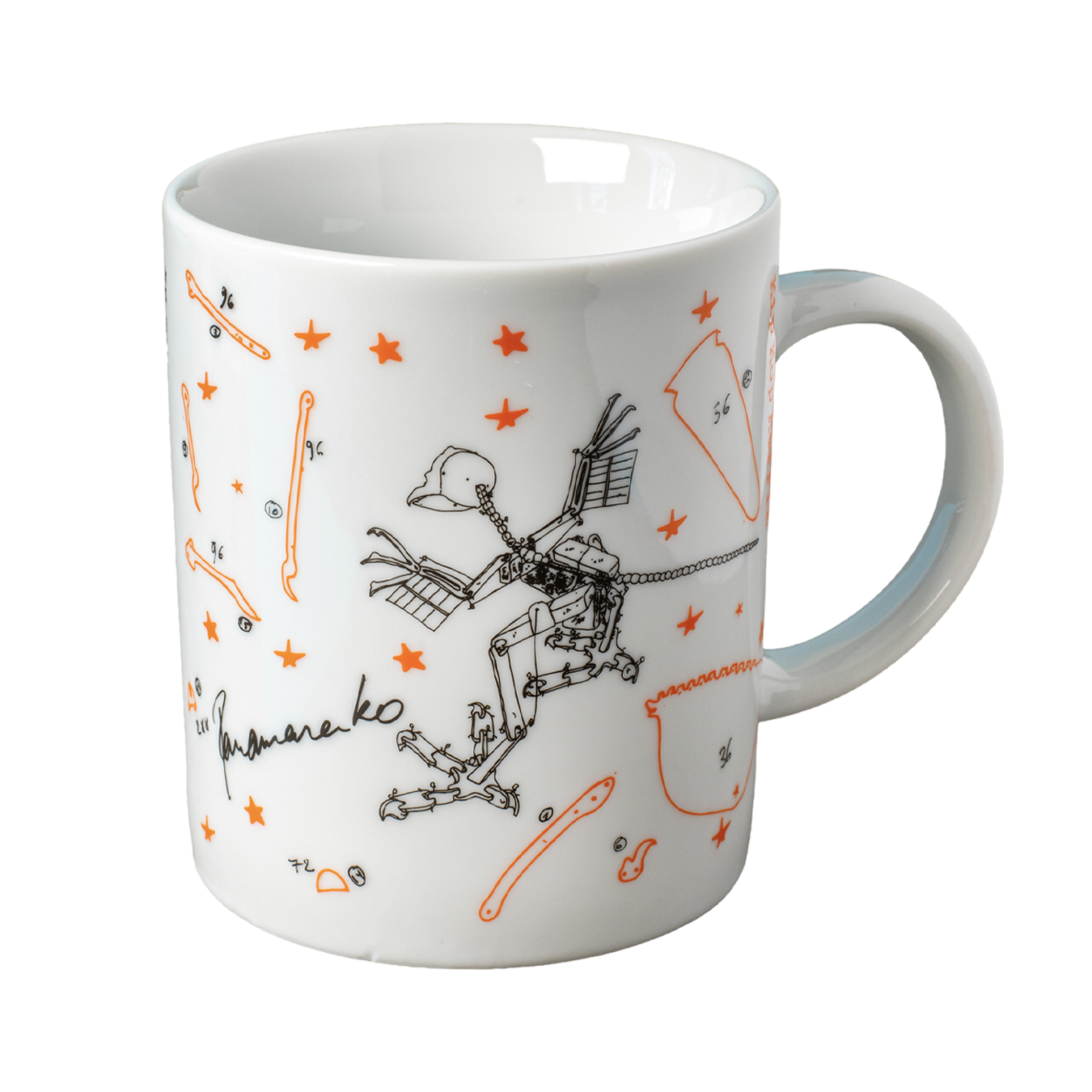 Koffiemok Panamarenko Archaeopteryx van porselein – Hoorens Koffie