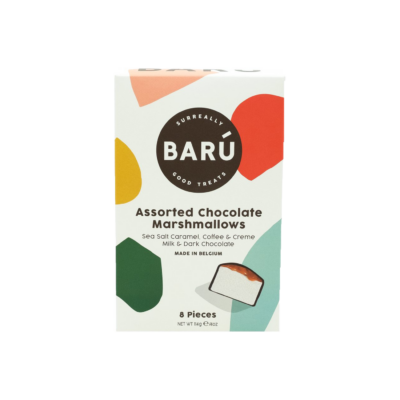 Baru Assorted Chocolate Marshmallows assortiment met 8 marshmallows in 4 smaken