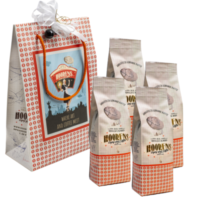 Koffiecadeau met 4 koffies van Hoorens