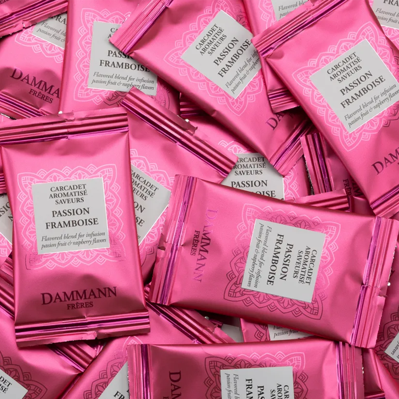 Dammann Passion Framboise – 24 Cristal theebuiltjes