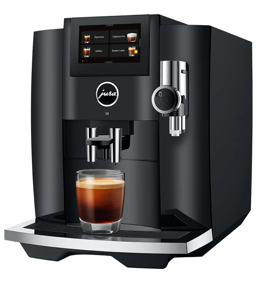 Jura S8 Piano Black EB koffiemachine met gratis proefpakket koffie